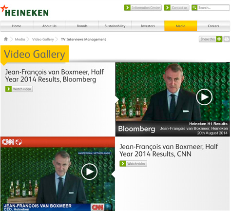 Heineken Video Gallery